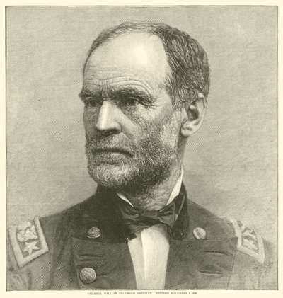 Kenraali William Tecumseh Sherman, eläkkeellä 1.11.1883, toukokuuta 1864 tekijältä American School