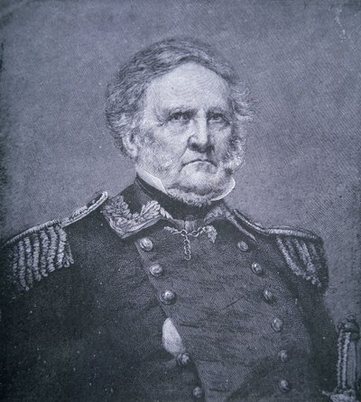 Kenraali Winfield Scott (1786-1866) (kaiverrus) tekijältä American School