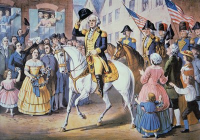 George Washington saapuu New Yorkiin 25. marraskuuta tekijältä American School