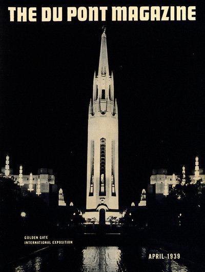 Golden Gate International Exposition, DuPont-lehden etukansi, huhtikuu 1939 tekijältä American School