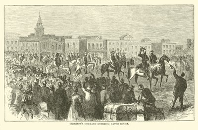 Griersonsin komento saapumassa Baton Rougeen huhtikuussa 1863 tekijältä American School