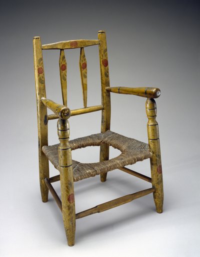 Hole Chair, c. 1800-1850 (tuntematon puu, maali, sivellin) tekijältä American School