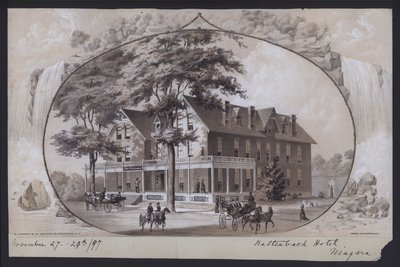 Hotel Kaltenbach, Niagara, New York, Yhdysvallat, 1897 (litografia). tekijältä American School