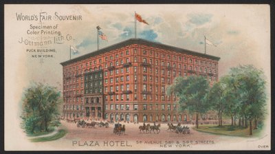 Hotel Trade Card (värillinen kaiverrus) tekijältä American School