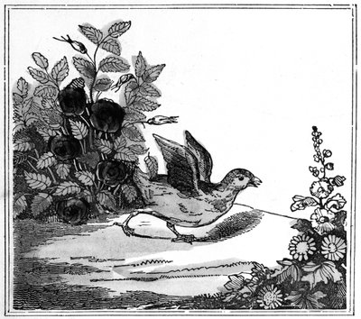 Kuvitus Merkittävästä Chicken Little -tarinasta, 1840 tekijältä American School
