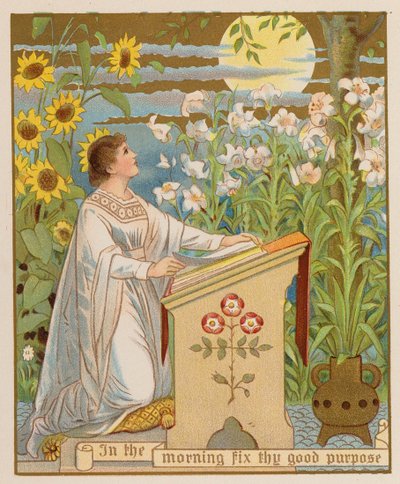 Aamulla kiinnitä hyvä aikomuksesi (chromolitho) tekijältä American School