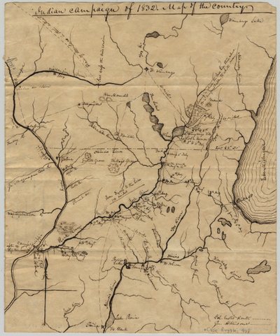 Intian kampanja 1832: Maan kartta, 1832 tekijältä American School
