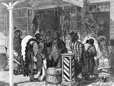 Indians Trading at a Frontier Town, "Harper