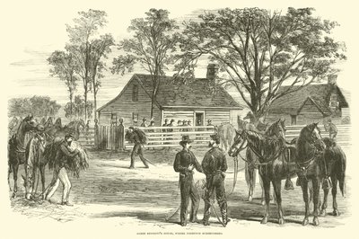 James Bennetts House, jossa Johnston antautui huhtikuussa 1865 tekijältä American School