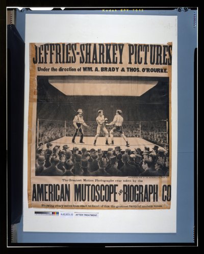 Jeffries-Sharkey kuvat - under the direction of Wm. A. Brady & Thos. O