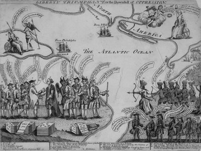 Liberty Triumphant eli sorron romahdus, 1773 tekijältä American School