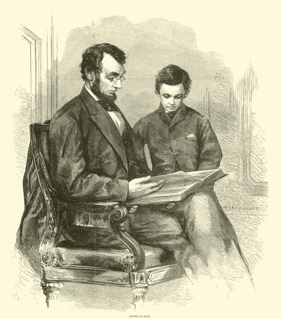 Lincoln kotona, huhtikuussa 1865 tekijältä American School