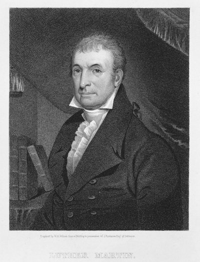 Luther Martin, kaiverrus William A. Wilmer (n. 1820-55) tekijältä American School