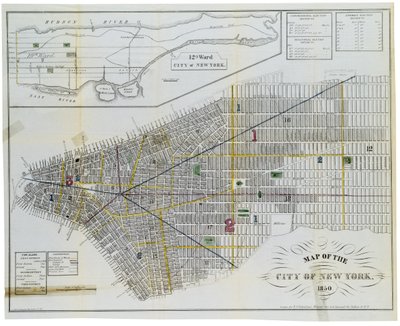 New Yorkin kaupungin kartta tekijältä American School