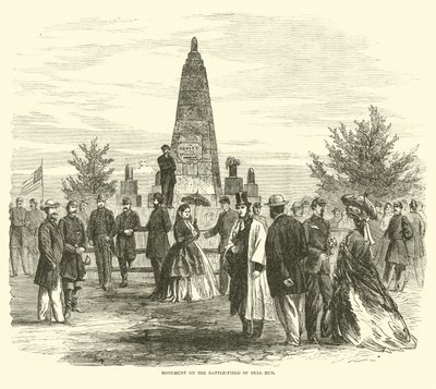 Muistomerkki Bull Runin taistelukentällä, syyskuu 1862 tekijältä American School