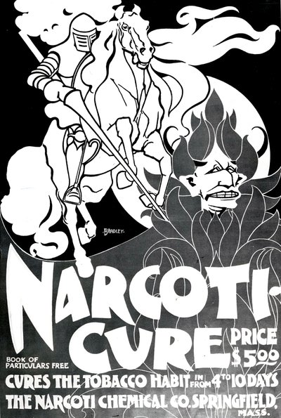 Narcotui-Cure, suunnitteli William H. Bradley, 1895 tekijältä American School