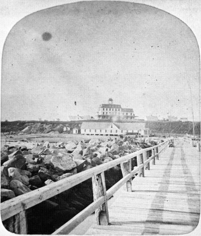Ocean View Hotel, Block Island, Rhode Island (stereoptikko liukumäki) tekijältä American School