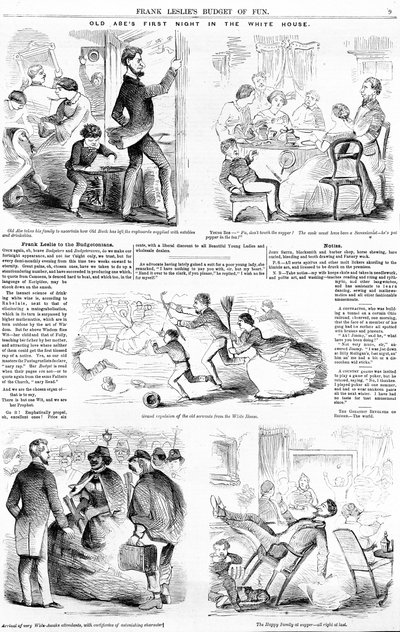 Old Abes Ensimmäinen yö Valkoisessa talossa, noin 1860 tekijältä American School