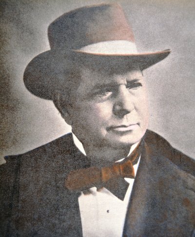 Oliver Fisher Winchester (1810-80) (värillinen kuva) tekijältä American School