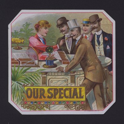 Erikoissikarimerkkimme (chromolitho) tekijältä American School