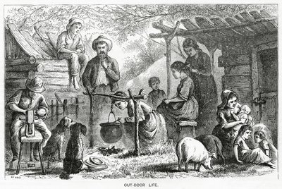 Out-door Life, havainnollistava tarina, A Community of Outcasts, Appletons Journal, 23. maaliskuuta 1872 tekijältä American School
