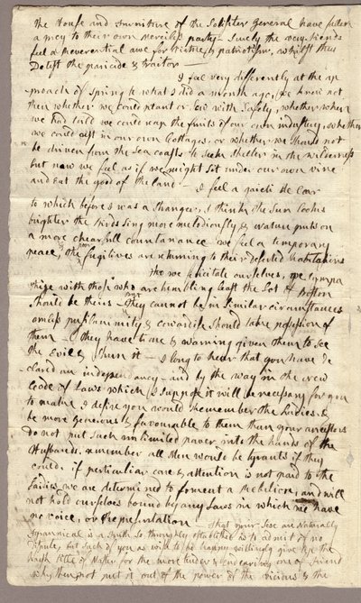 Sivu 2, Abigail Adamsin kirje John Adamsille, 31. maaliskuuta - 5. huhtikuuta 1776 tekijältä American School