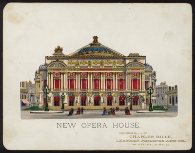 Palais Garnier -oopperatalo, Pariisi, Ranska (chromolitho) tekijältä American School
