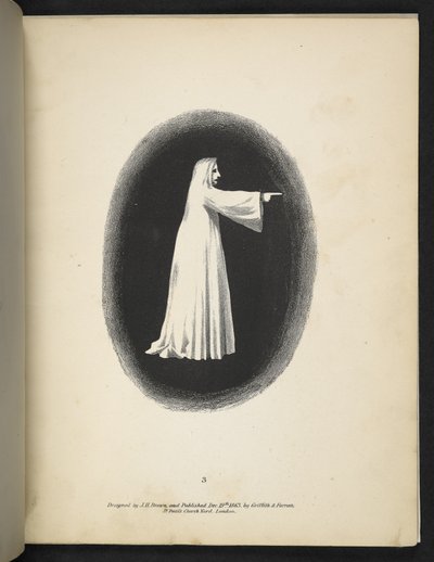 Levy 3. Valkoinen haamu.  Spektropia; tai Yllättäviä spektriilluusioita, joissa näkyy haamuja kaikkialla, minkä tahansa värisinä jne. ser. 1.  J.H. Ruskea  1864 tekijältä American School