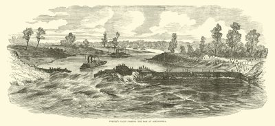 Porterilaivasto ohitti padon Aleksandriassa toukokuussa 1864 tekijältä American School