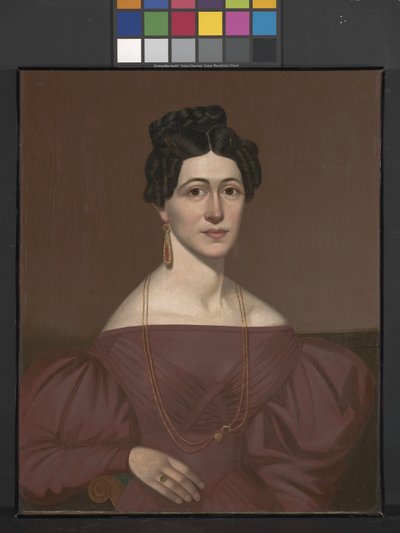 Eliza C. Ayresin muotokuva (öljy kankaalle) tekijältä American School