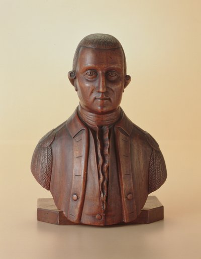 George Washingtonin (1732-99) muotokuva rintakuva noin 1810 (puu). tekijältä American School