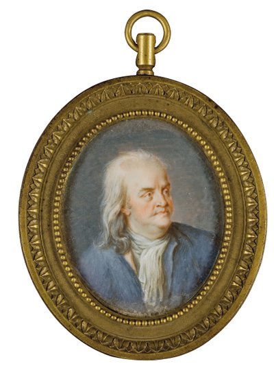 Miniatyyri Benjamin Franklinista tekijältä American School