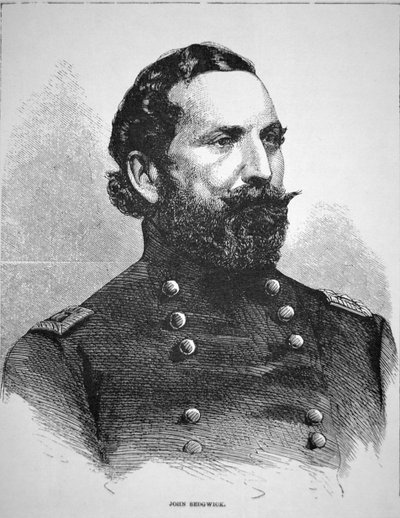 Kenraali John Sedgwickin muotokuva (litho) tekijältä American School