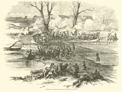 Kuudennen Missourin sijainti Bayoun ylityksen jälkeen joulukuussa 1862 tekijältä American School