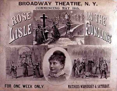The Foundlings -juliste, pääosassa Rose Lyle Broadway Theatressa, New Yorkissa (värilitho) tekijältä American School