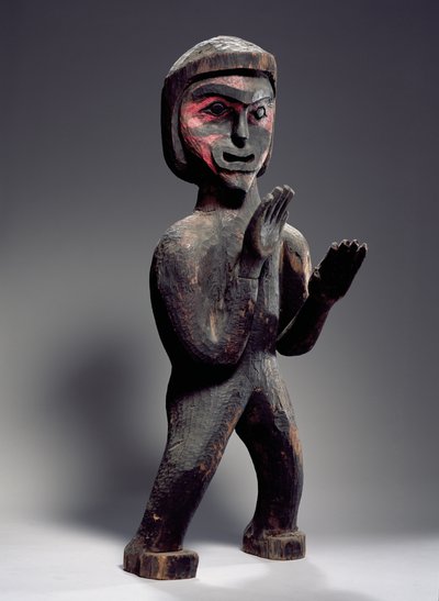 Potlatch figuuri (maalattu puu) tekijältä American School