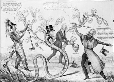 Presidentti Andrew Jackson (1767-1845) surmasi Hydran tekijältä American School