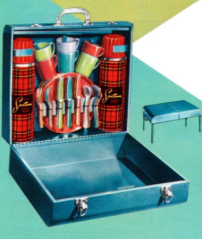 Retro kannettava piknik-setti tekijältä American School