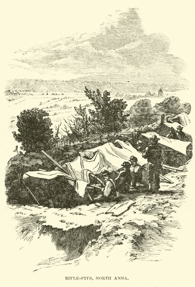Rifle-kuopat, North Anna, toukokuu 1864 tekijältä American School
