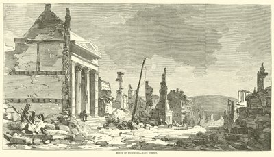 Richmondin rauniot, Main Street, huhtikuu 1865 tekijältä American School