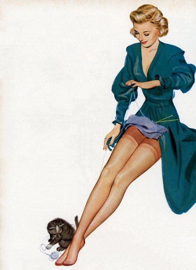 Sexy Woman Showing Off Hänen Nylons tekijältä American School
