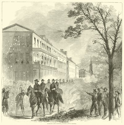 Shermansin armeija saapui Columbiaan, Etelä-Carolinaan helmikuussa 1865 tekijältä American School