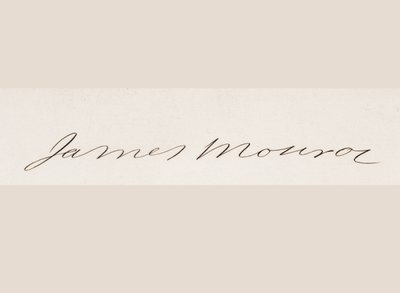 James Monroen allekirjoitus tekijältä American School