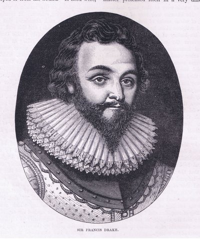 Sir Francis Drake, kuvitus Cassell