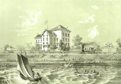 Soldiers Home, Chicago Illustrated, James W. Sheahanin kirjalliset kuvaukset, julkaisija Jevne & Almini, Chicago, 1866-67 tekijältä American School