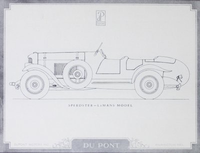 Speedster - LeMans Model, DuPont Motor Cars, 1921 tekijältä American School
