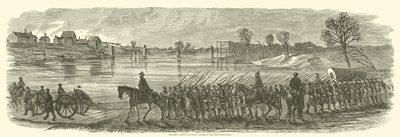 Sumners Grand Division ylittää Rappahannockin joulukuussa 1862 tekijältä American School