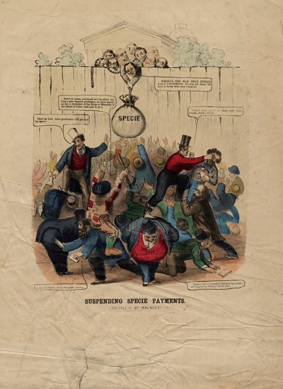 Suspending specie payments, julkaistu Philadelphiassa, c. 1857 tekijältä American School