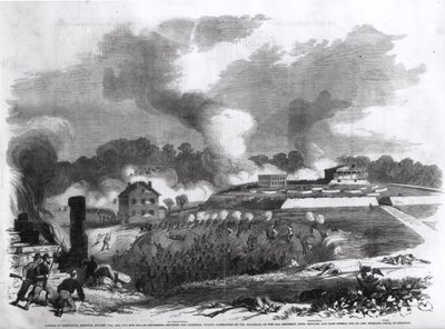 Lexingtonin taistelu, Missouri, 17.-20. syyskuuta 1861, julkaisusta "Frank Leslie