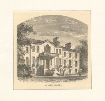 Caton Mansion, n.1870 (kaiverrus) tekijältä American School